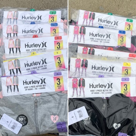 2 Hurley Girl's 3-piece Set - Picture 6 of 6